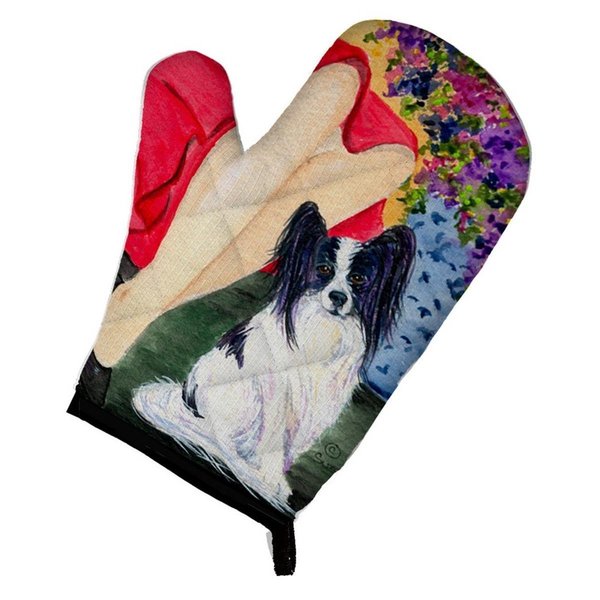 Carolines Treasures Lady with Her Papillon Oven Mitt SS8523OVMT